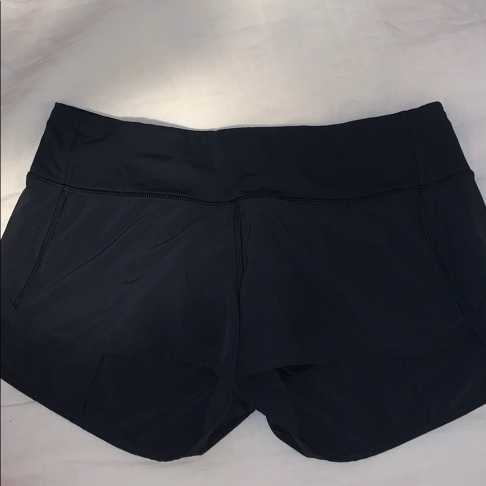 Black Lululemon speed shorts
